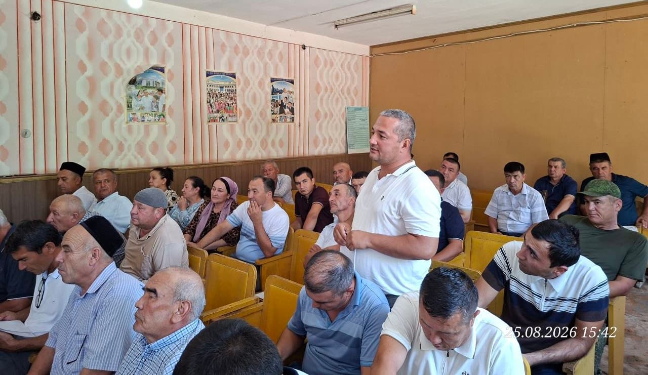 Shahrisabzlik fermerlar bilan muloqot