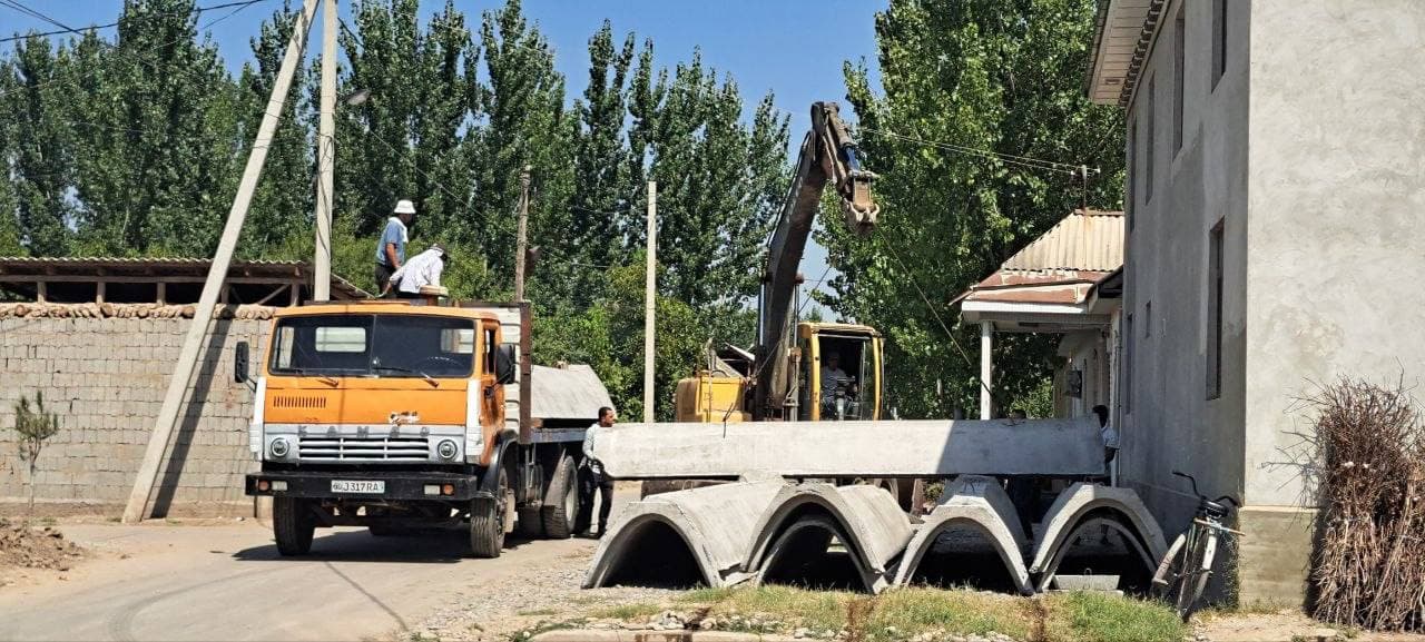 Izboskanda 650 ta xonadon tomorqasining suv ta’minoti yaxshilanmoqda