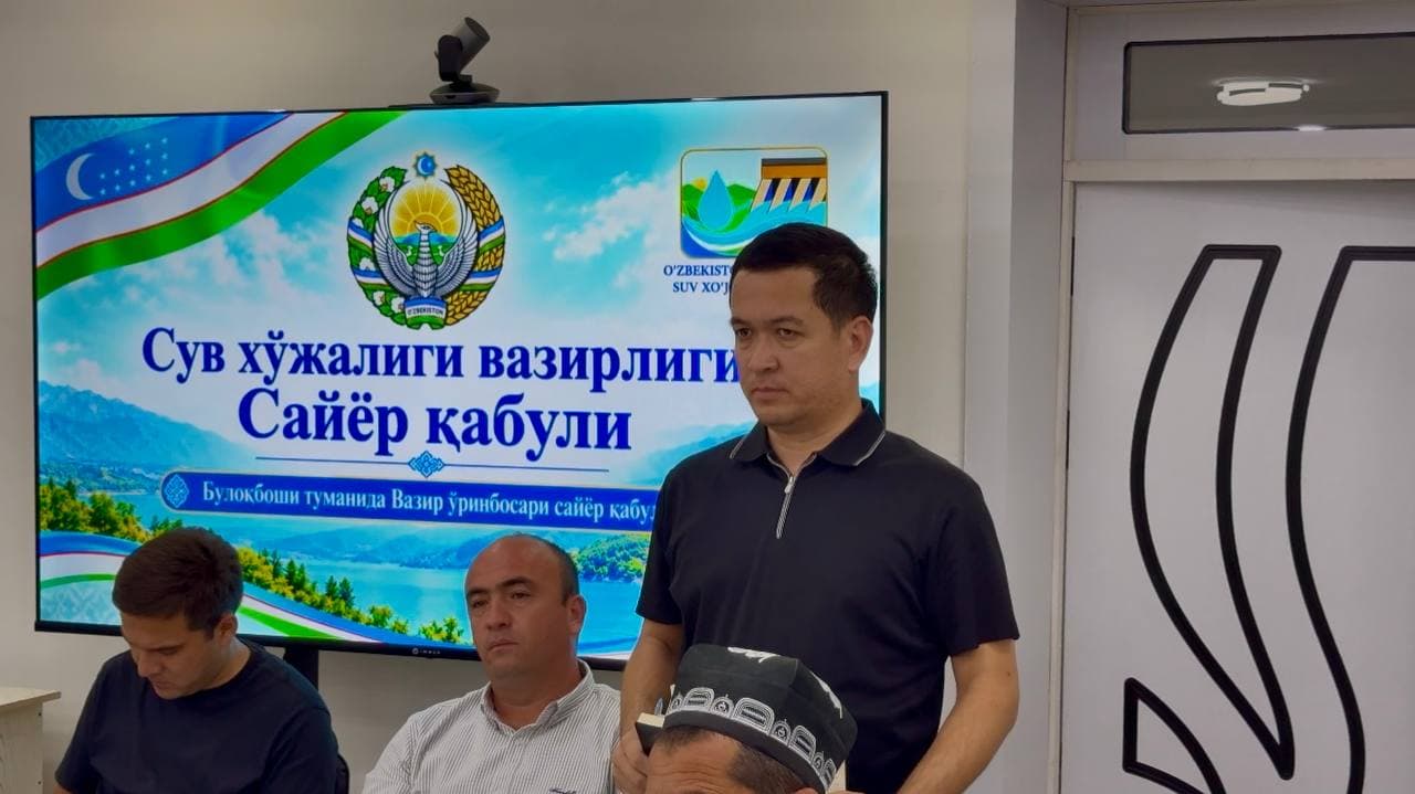 Agentlik direktori Buloqboshida sayyor qabul o‘tkazdi