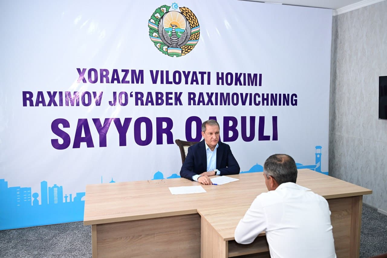 Regional Governor Jurabek Rahimov Holds Another Mobile Reception in Khiva