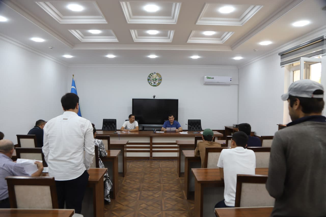 Meeting of Khorezm Region Deputy Governor Botir Saidov with Youth Held in Khiva City Administration