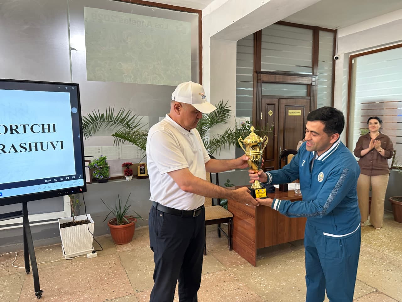 Youth Day: Mayor of Khiva Meets Talented Athletes and Champion Footballers