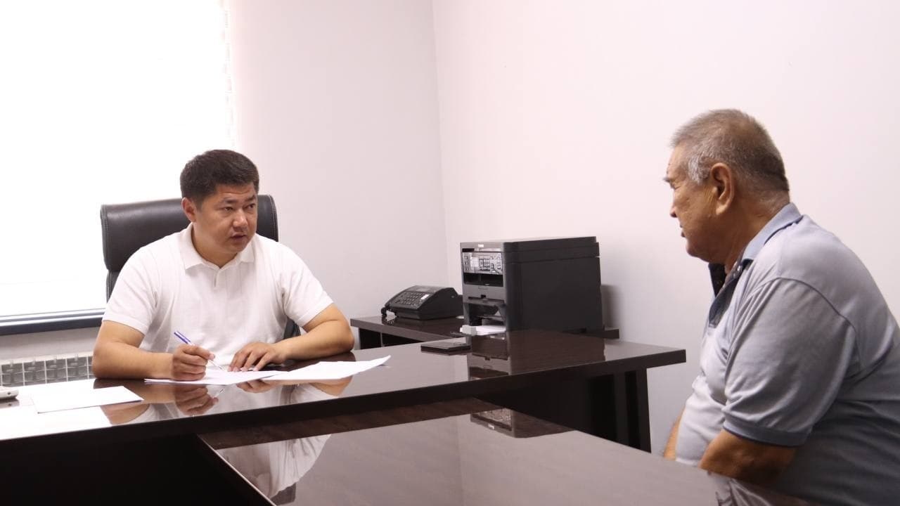 On July 10th of this year, city mayor A. Daniyarov listened to citizens' appeals.