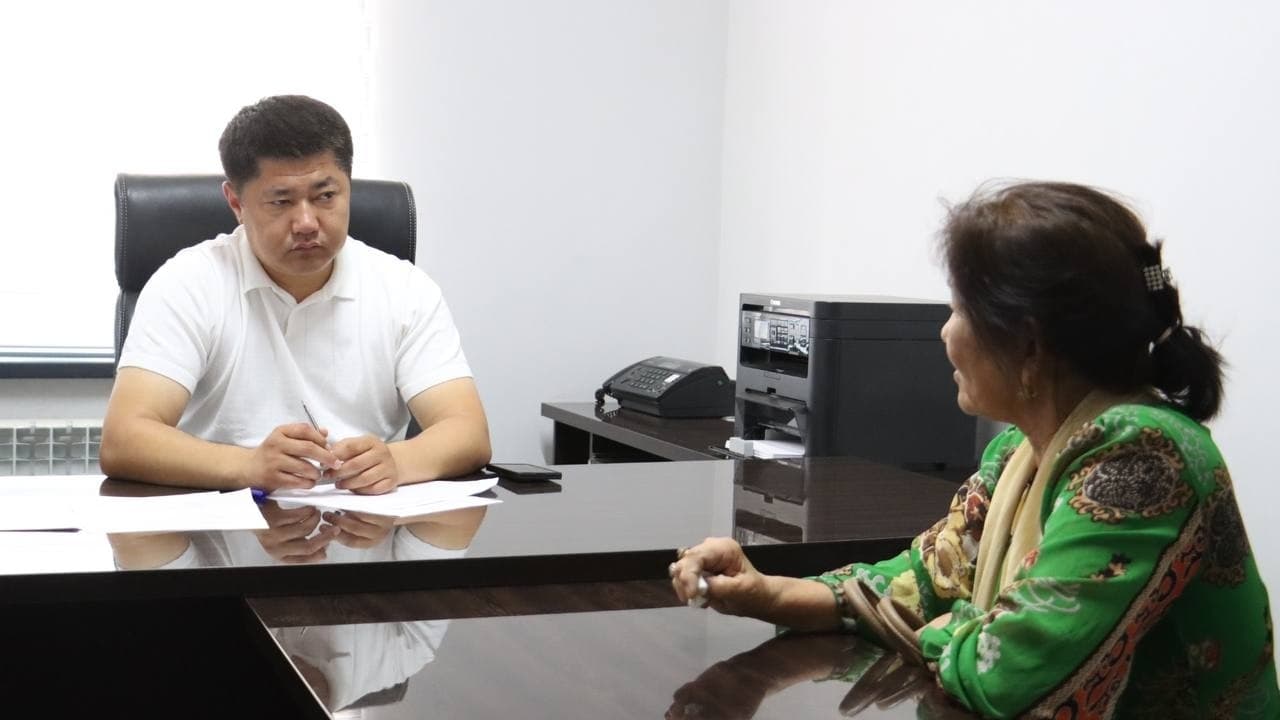 On July 10th of this year, city mayor A. Daniyarov listened to citizens' appeals.