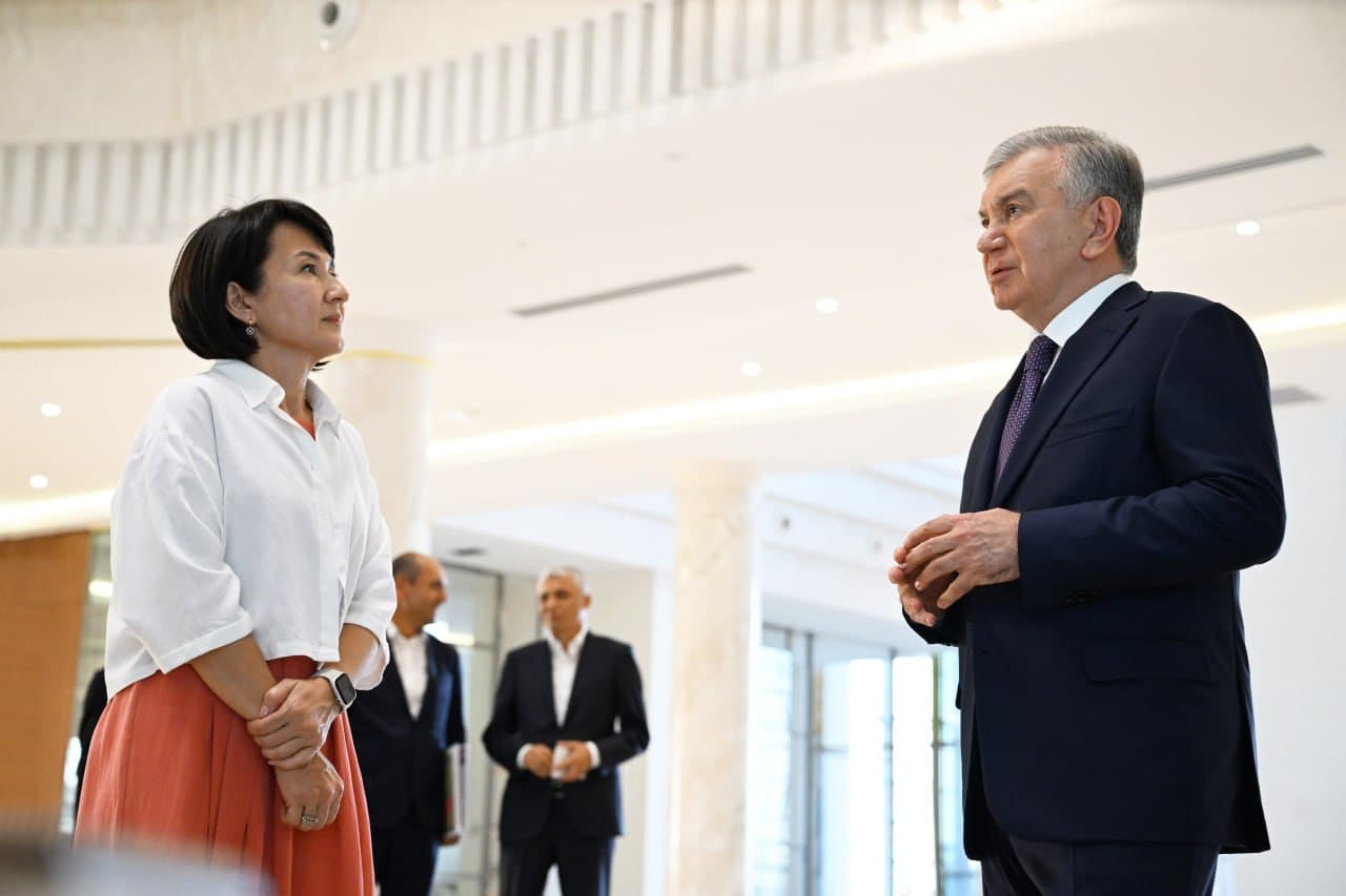 President Shavkat Mirziyoyev got acquainted with the ongoing construction work in New Tashkent.