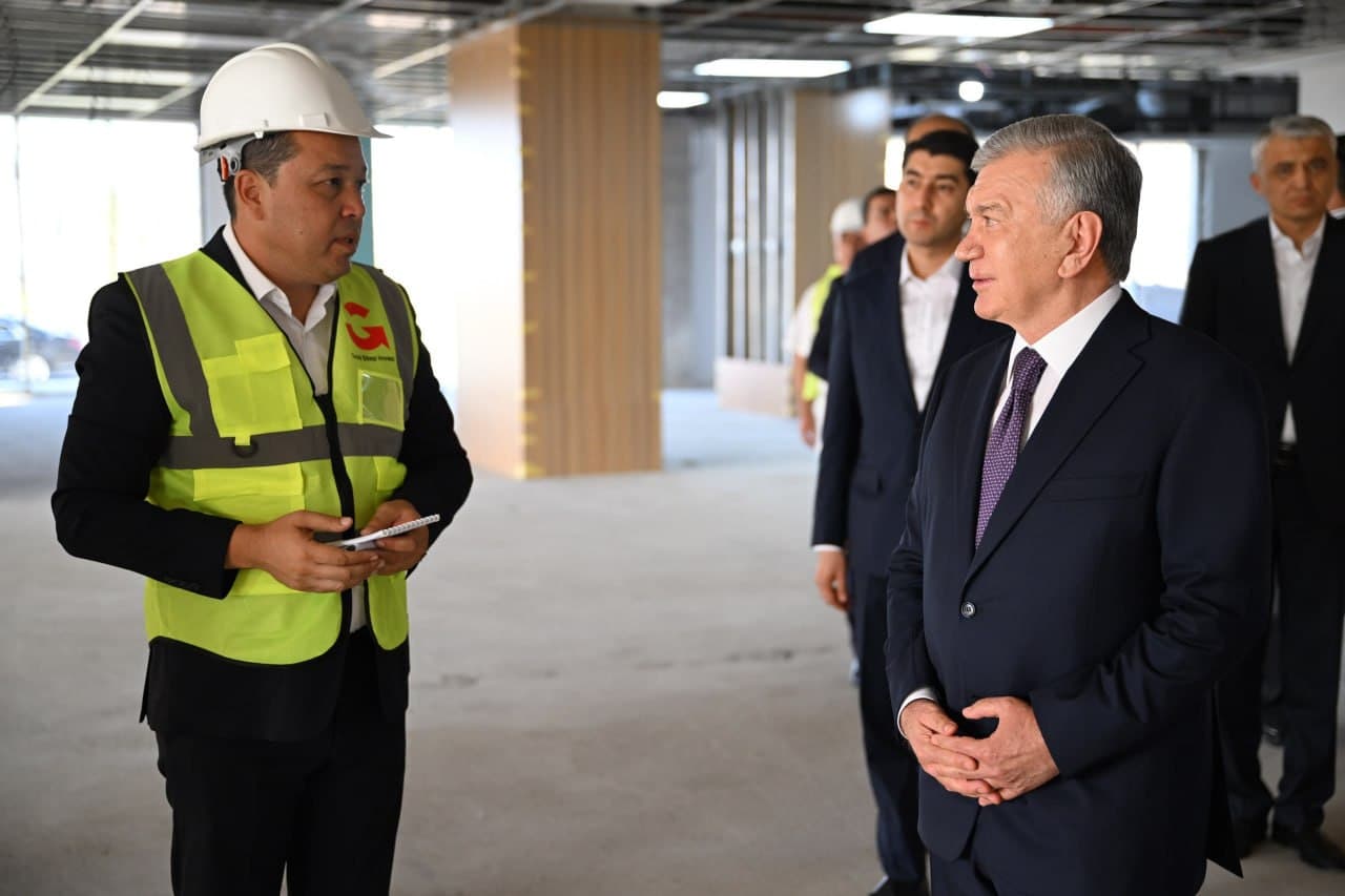 President Shavkat Mirziyoyev got acquainted with the ongoing construction work in New Tashkent.