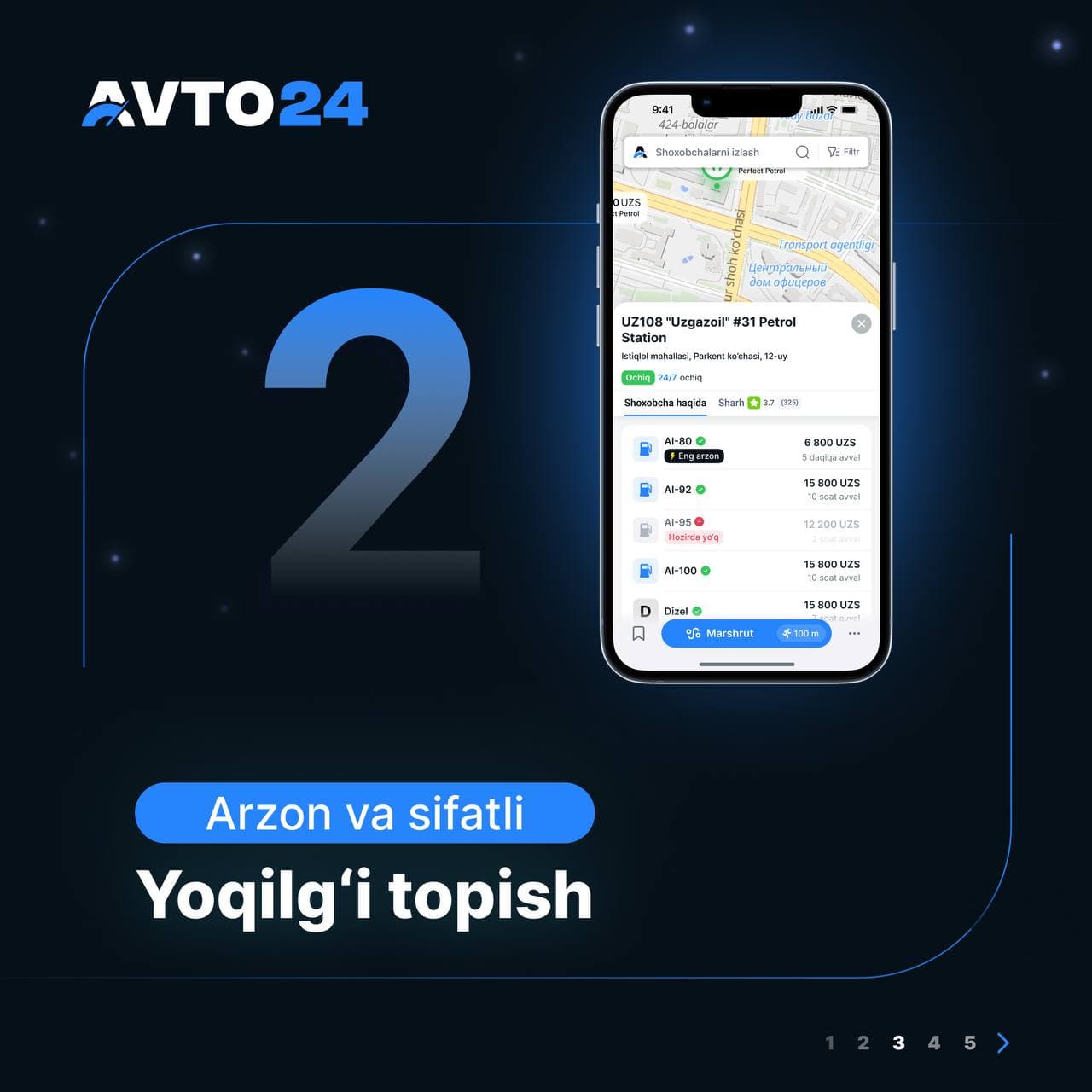 “Avto24” ilovasi: foydalanuvchilar soni qisqa vaqtda 50 mingtaga yaqinlashdi