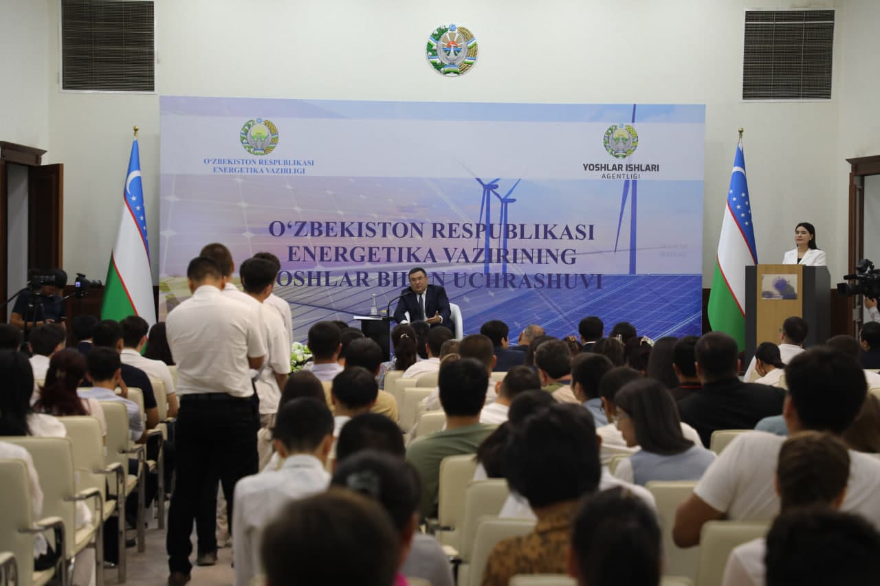 Bugun, 24-iyun kuni O‘zbekiston Respublikasi Energetika vaziri Jo‘rabek Mirzamahmudovning yoshlar bilan uchrashuvi bo‘lib o‘tdi.