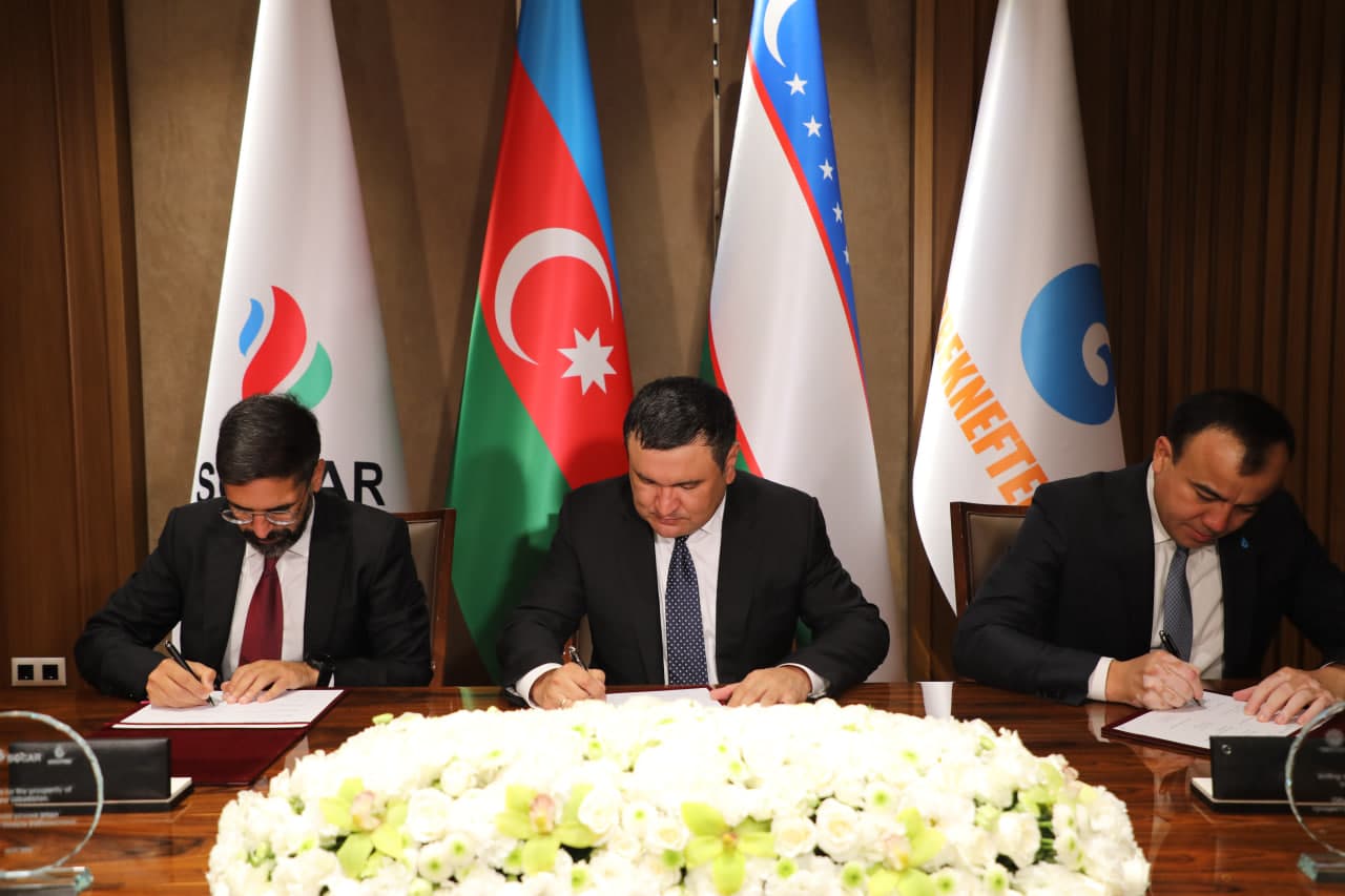 Министерство энергетики Республики Узбекистан, «SOCAR» и АО «Узбекнефтегаз» подписали Соглашение о разделе продукции