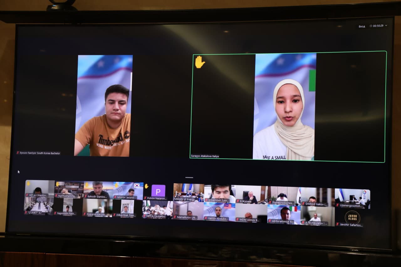 Energetika vazirining yoshlar bilan muloqoti bo‘lib o‘tdi