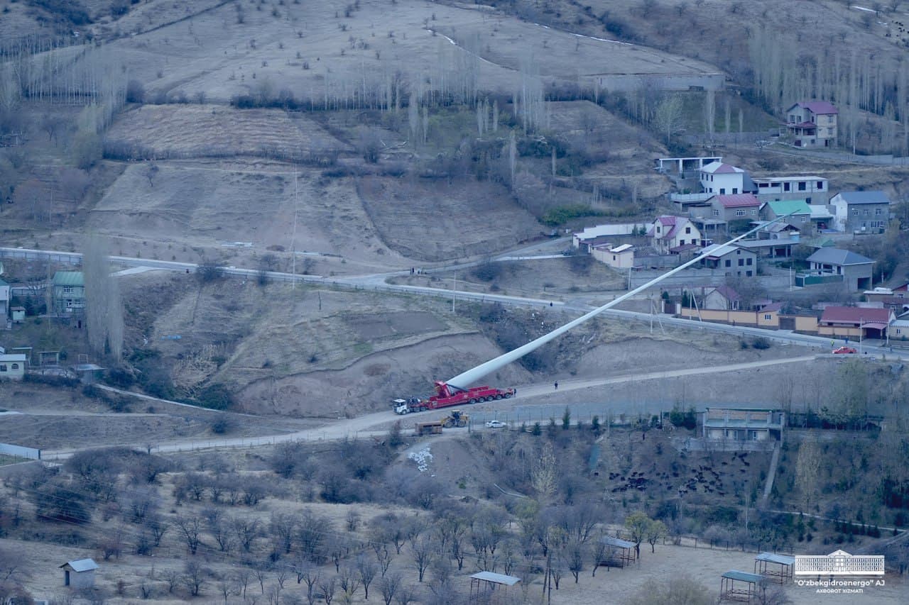 Бўстонлиқ туманида 20 МВт қувватли шамол электр станцияси қурилмоқда