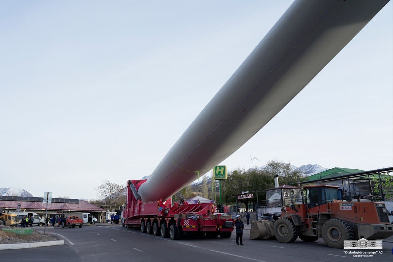 Бўстонлиқ туманида 20 МВт қувватли шамол электр станцияси қурилмоқда