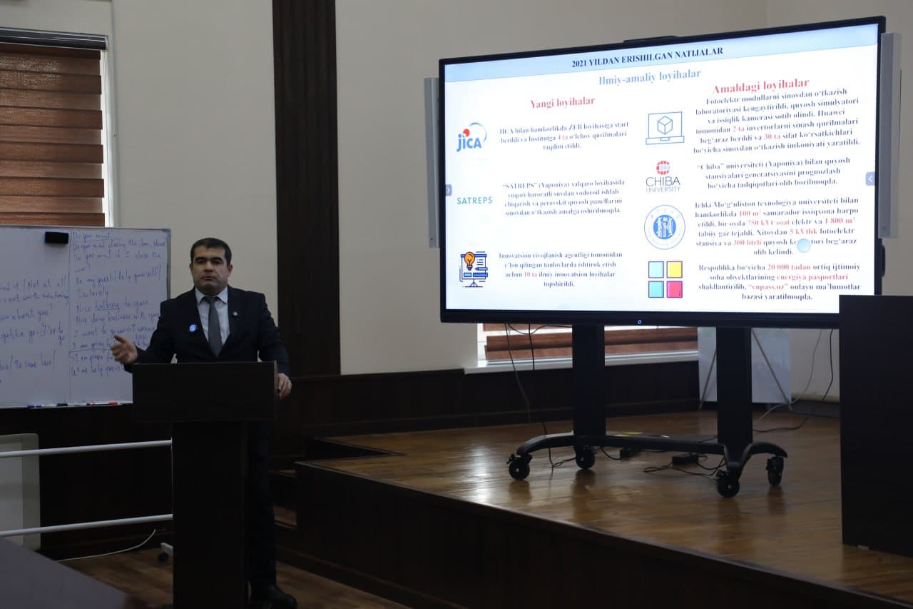 Ёшлар ва қайта тикланувчи энергетика — бу мамлакат келажагига сармоя