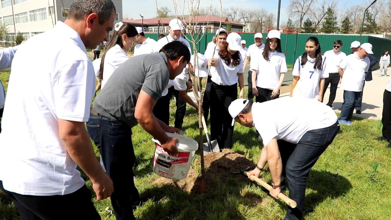 Energetika tizimida “Yashil makon”: Atmosfera musaffoligi yo‘lida bahor mavsumida 200 mingdan ziyod ko‘chat ekildi