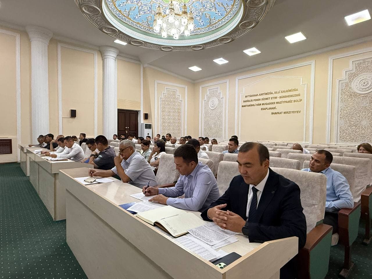 Xalq deputatlari Taxiatosh tumani Kengashining navbatdagi yettinchi chaqiriq 11-sessiyasi bo‘lib o‘tdi