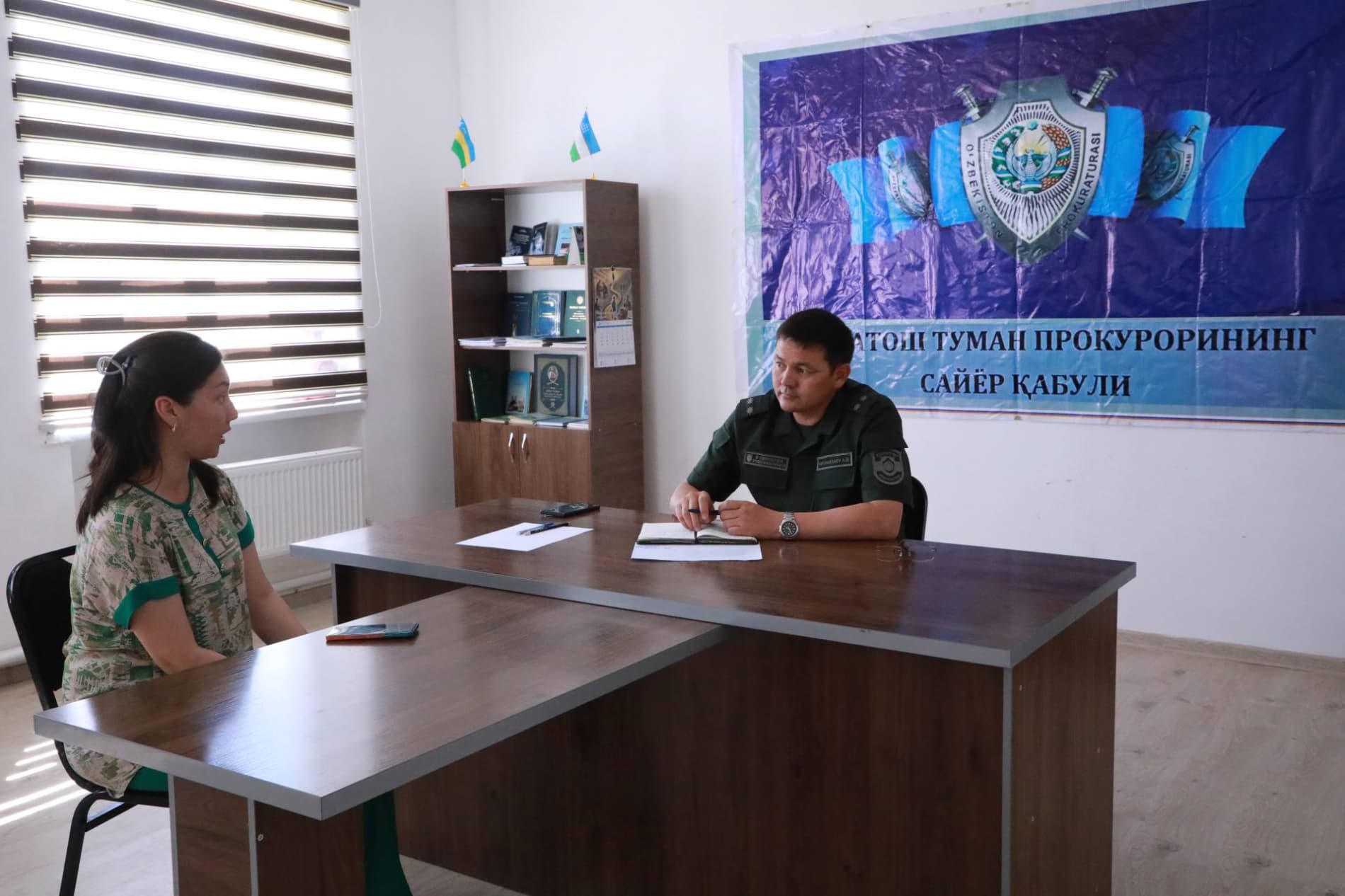Today, A. Kipshakbaev, the prosecutor of the Takhiatash district, held a public outreach reception in the "Dostlik" neighborhood.
