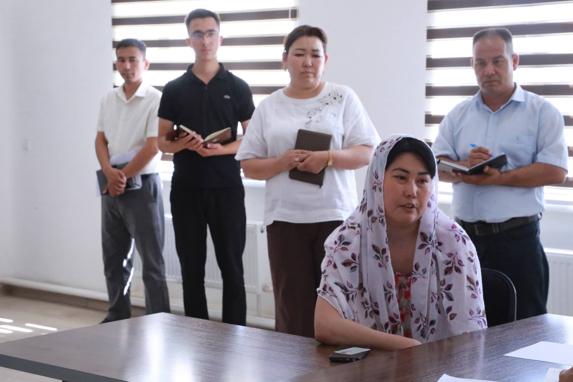 Today, A. Kipshakbaev, the prosecutor of the Takhiatash district, held a public outreach reception in the "Dostlik" neighborhood.