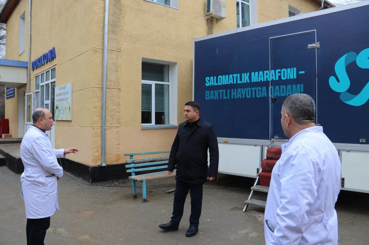 “Salomatlik marafoni” jarayonlari va tibbiy xizmatlar holati o‘rganildi