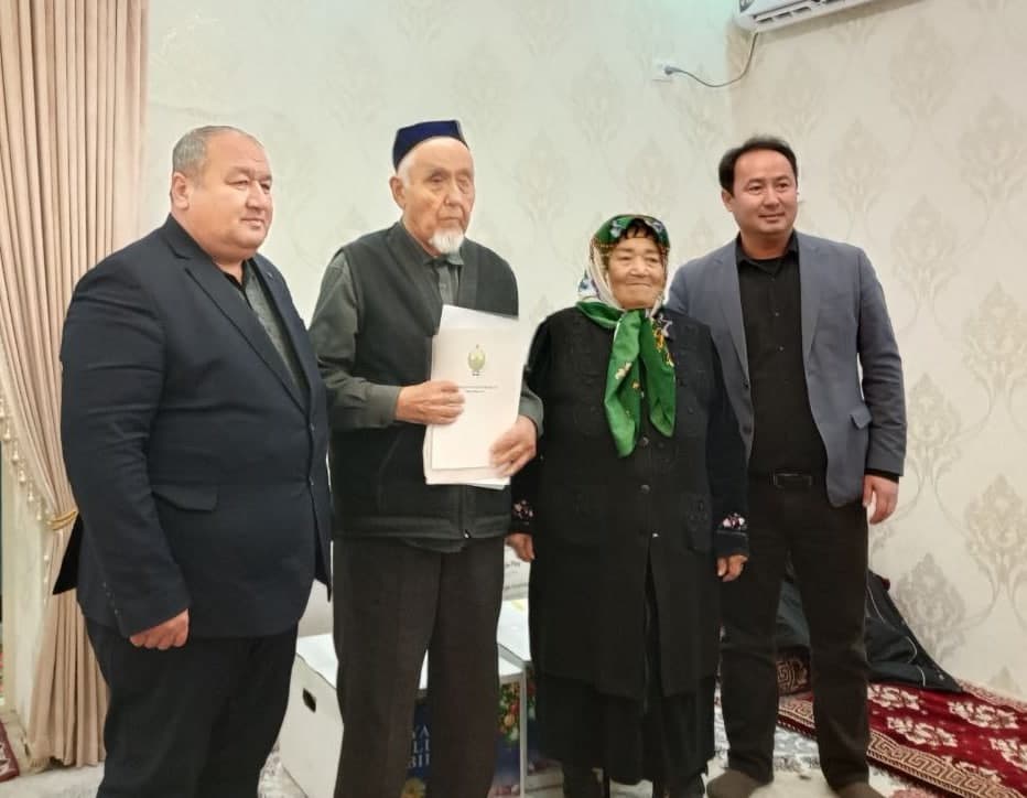 Prezident Amudaryolik nuroniy — mehnat faxriysi Bekman Allaberganovga tabrik yo‘lladi