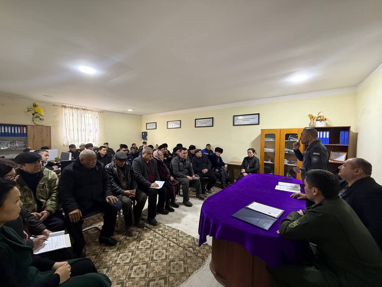 Qoraqalpog'iston Respublikasi Ichki ishlar vaziri Baxtiyar Torebekov Amudaryo tumanida bo'ldi