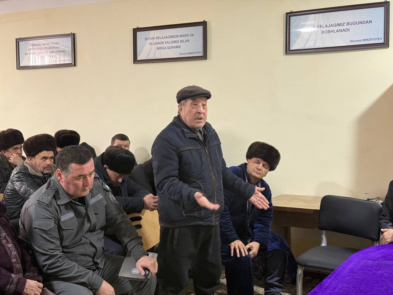 Qoraqalpog'iston Respublikasi Ichki ishlar vaziri Baxtiyar Torebekov Amudaryo tumanida bo'ldi