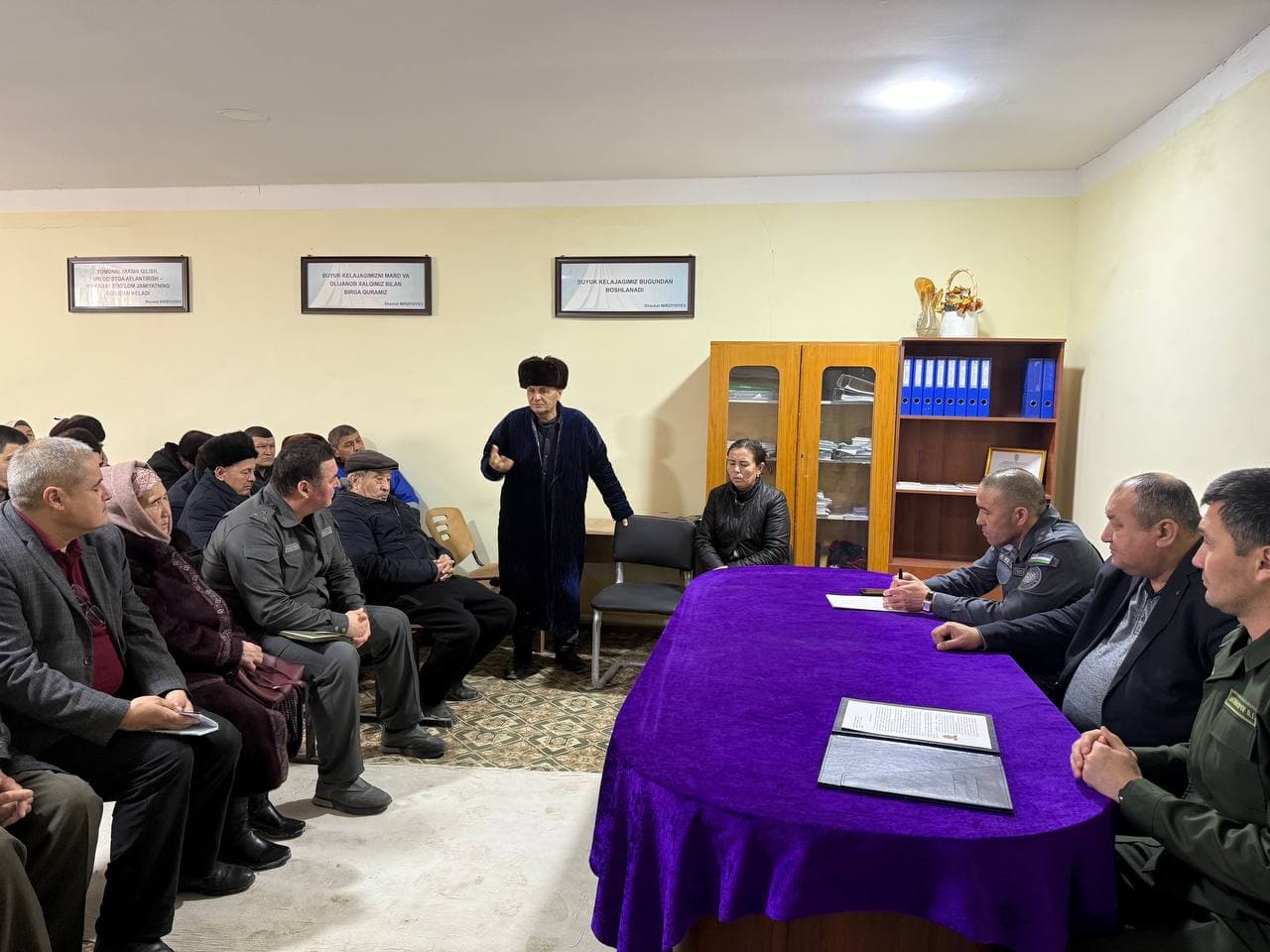 Qoraqalpog'iston Respublikasi Ichki ishlar vaziri Baxtiyar Torebekov Amudaryo tumanida bo'ldi