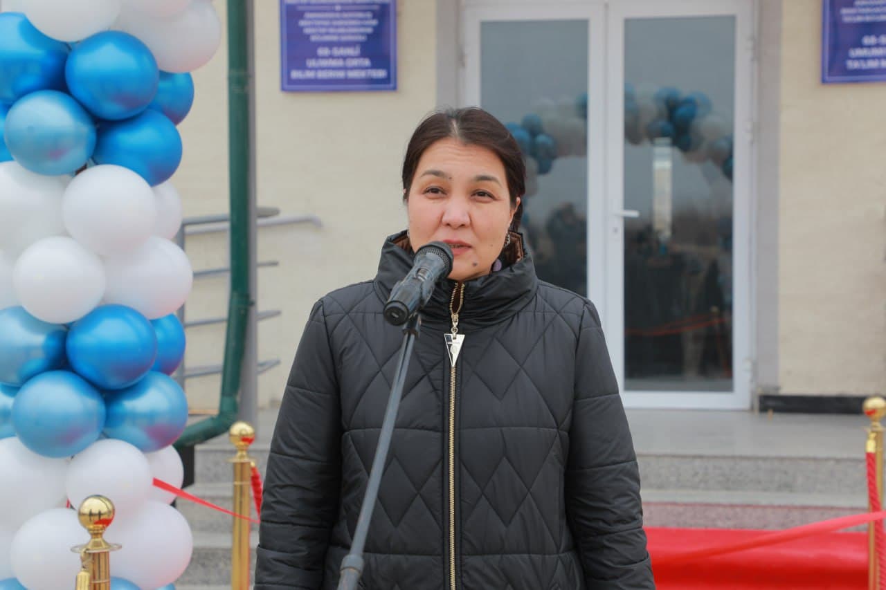 Ámiwdárya rayonındaǵı 68-sanlı mektepte zamanagóy qosımsha imarat paydalanıwǵa tapsırıldı