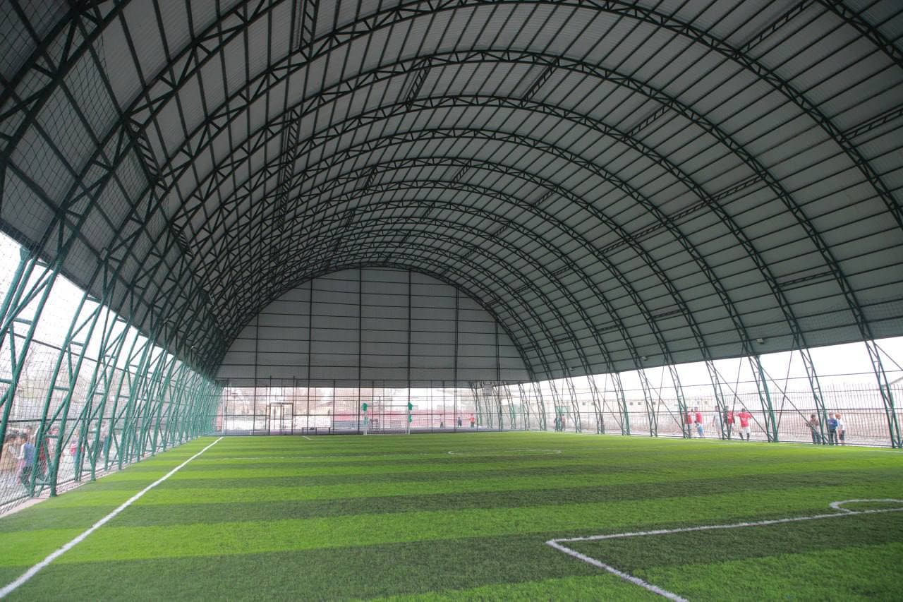 Yoshlar kunida zamonaviy sport maydonchasi foydalanishga topshirildi