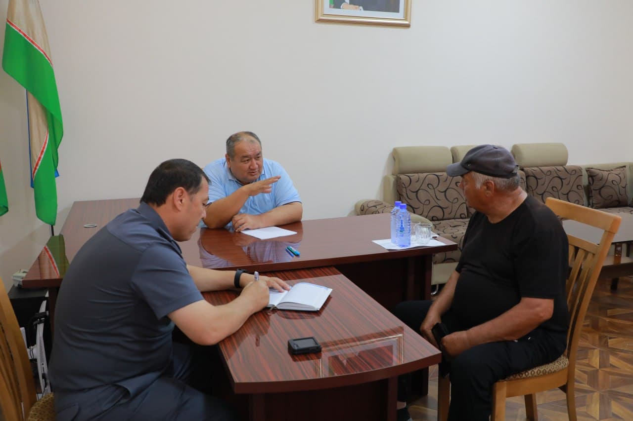 Amudaryo tumani hokimining navbatdagi shaxsiy qabuli bo‘lib o‘tdi