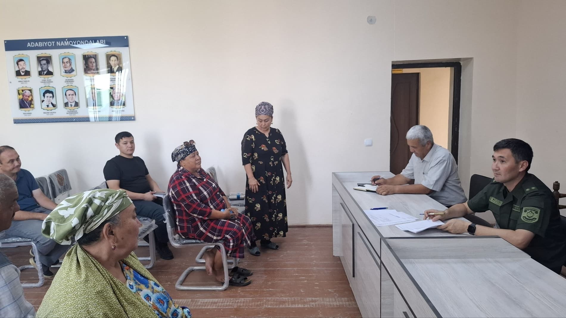 Amudaryo tumani prokurori B.Masharipov tomonidan «Xitoy» OFY hududida sayyor qabul o‘tkazildi