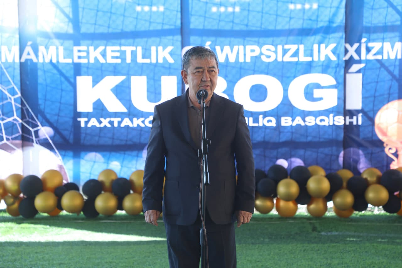 Taxtako‘pir tumanida futbol bo‘yicha "Davlat xavfsizlik xizmati kubogi" o‘yinlariga start berildi