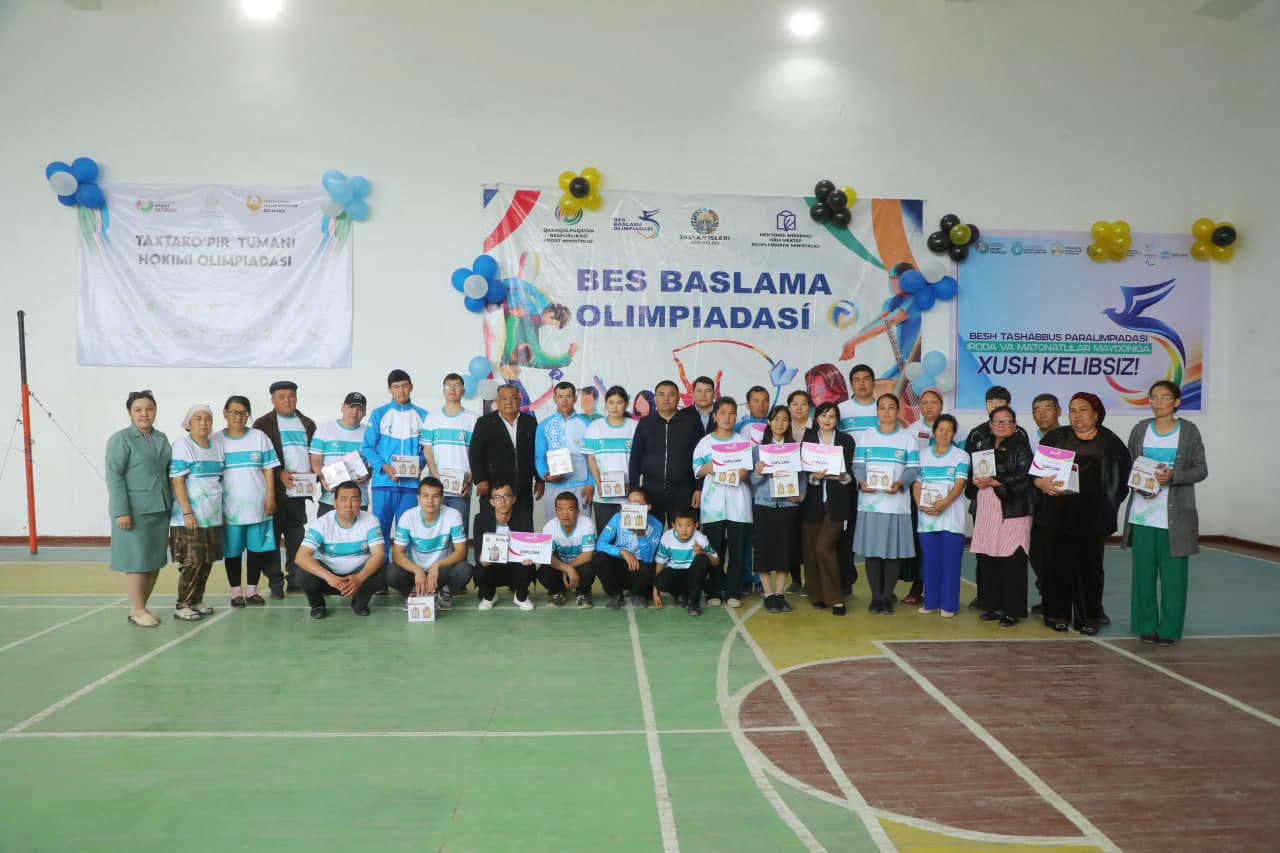 Taxtakópir rayonında "Bes baslama paralimpiadası"nıń rayonlıq basqıshı bolıp ótti