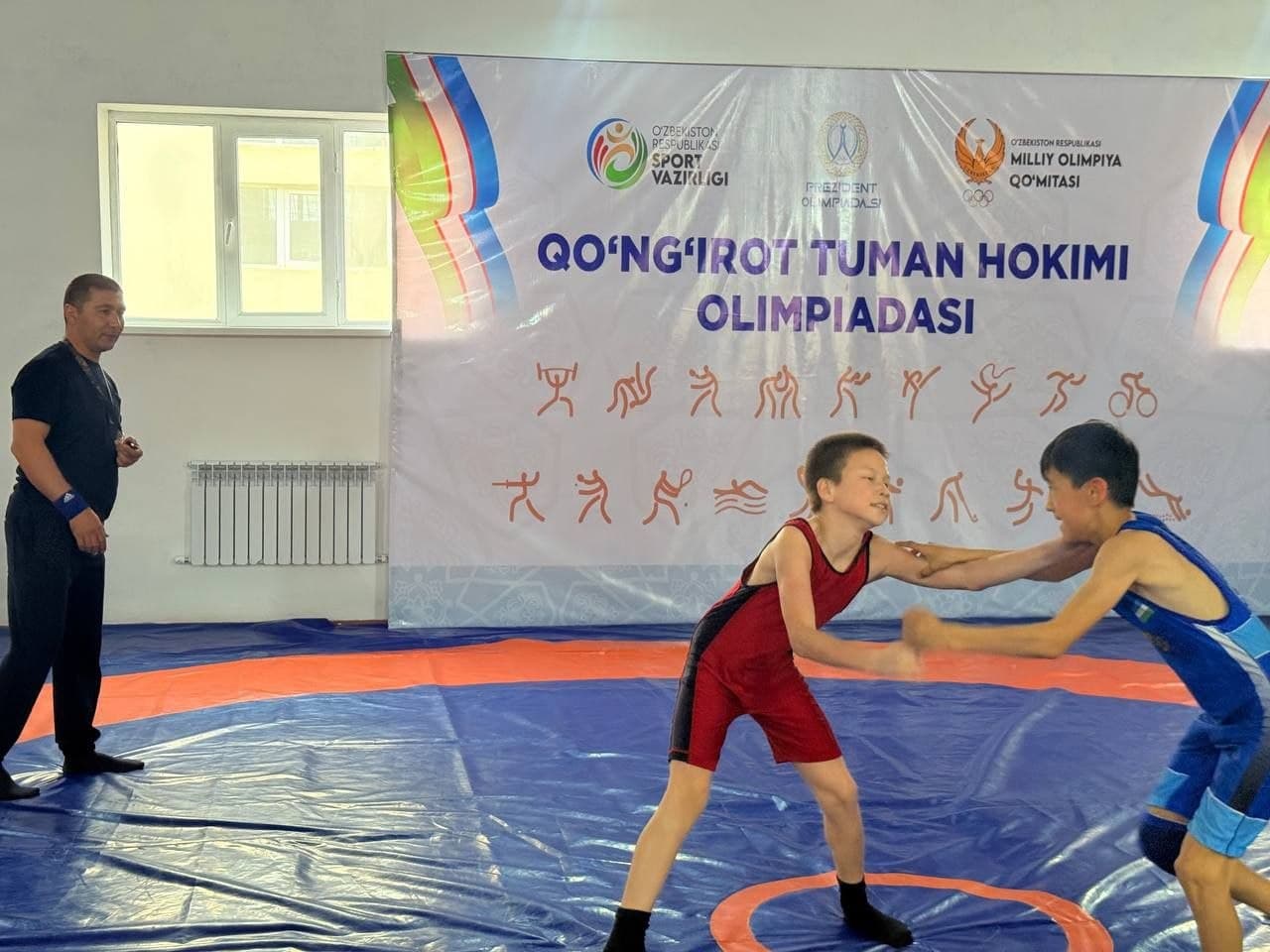 "Yangi O‘zbekiston Olimpiya cho‘qqilari," ya’ni "Prezident Olimpiadasi" sport musobaqalarining Qo‘ng‘irot tumani hokimi olimpiadasi bosqichi davom etmoqda