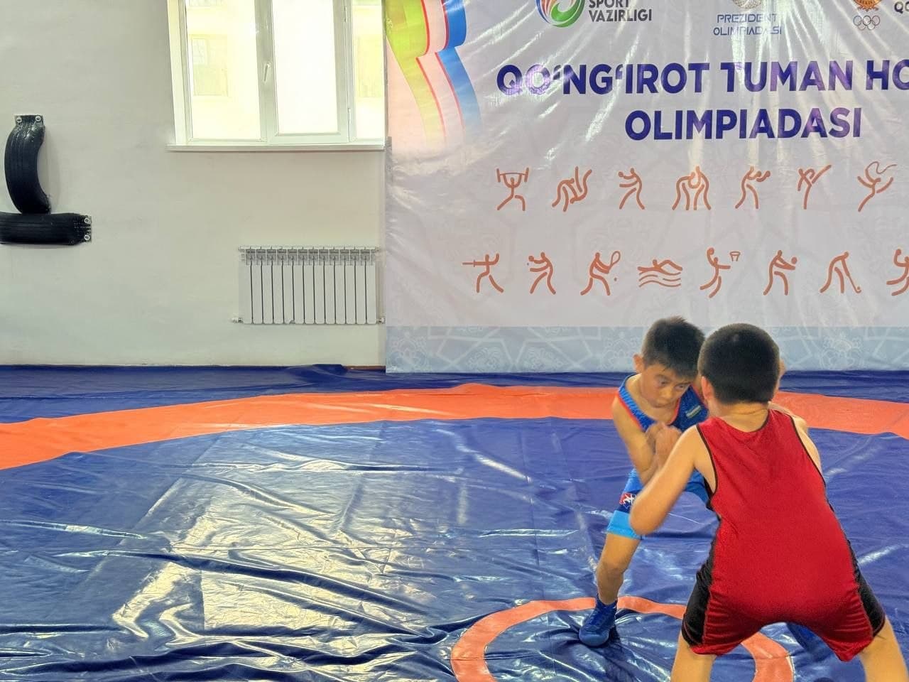 "Yangi O‘zbekiston Olimpiya cho‘qqilari," ya’ni "Prezident Olimpiadasi" sport musobaqalarining Qo‘ng‘irot tumani hokimi olimpiadasi bosqichi davom etmoqda