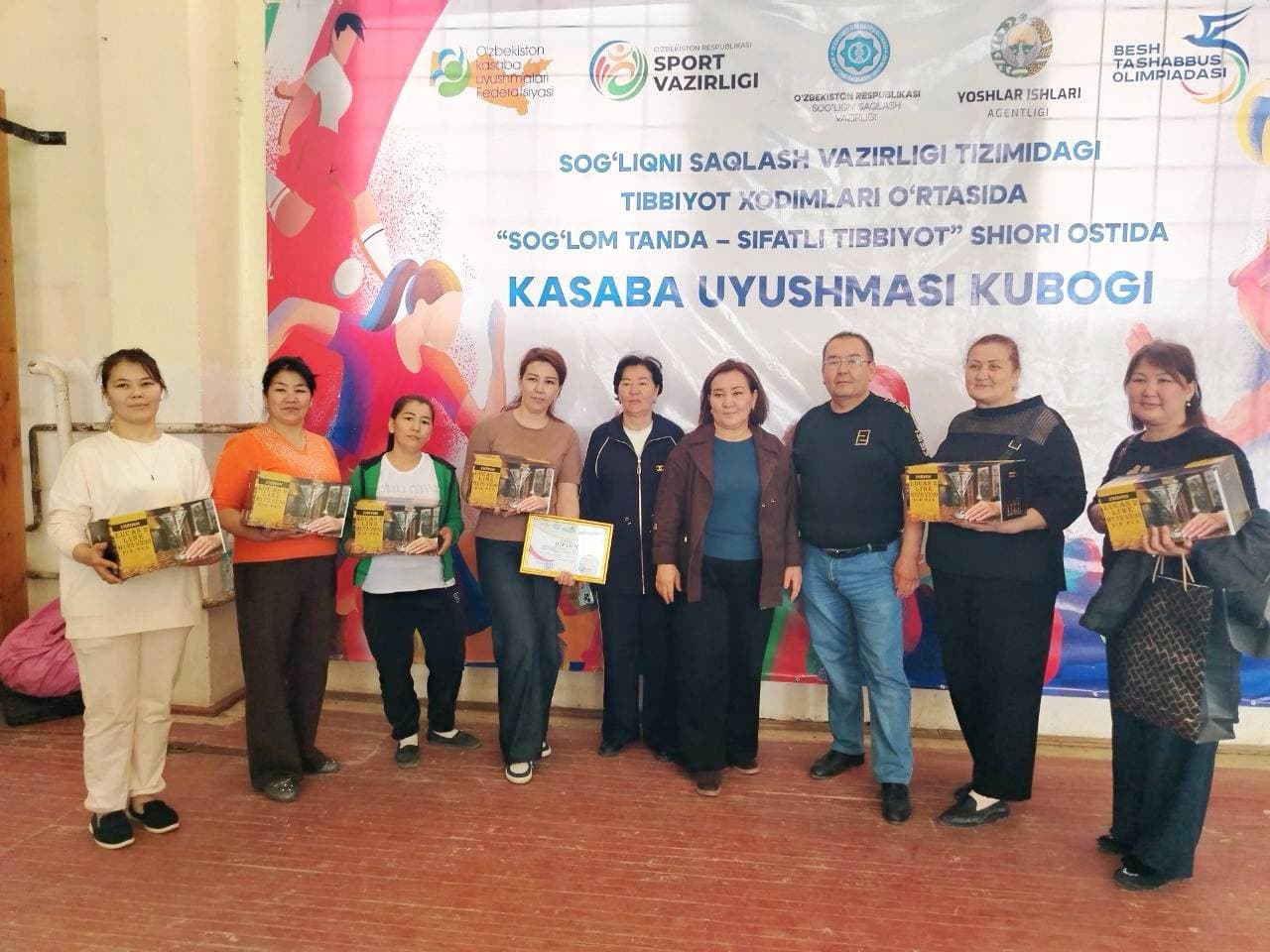 “Sog‘lom tanda — sifatli tibbiyot” shiori ostida sport musobaqalari o‘tkazildi