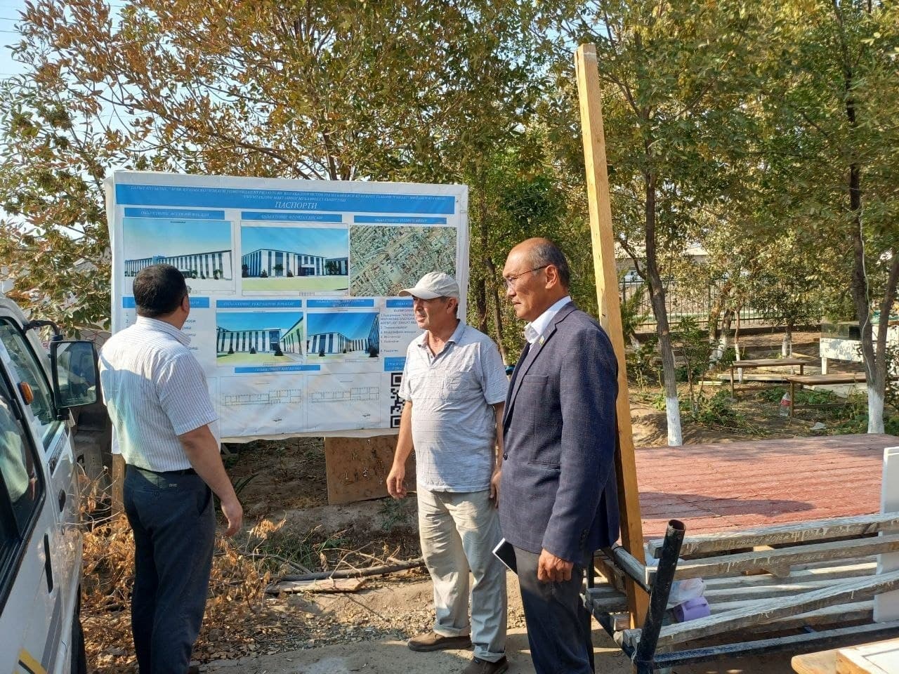 Ta’lim muassasasidagi qurilish ishlari o‘rganildi