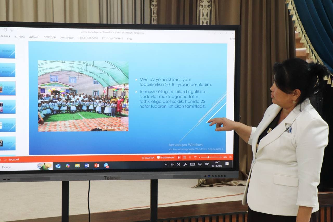 «Gender tenglik faoli» milliy tanlovining tuman bosqichi o‘tkazildi