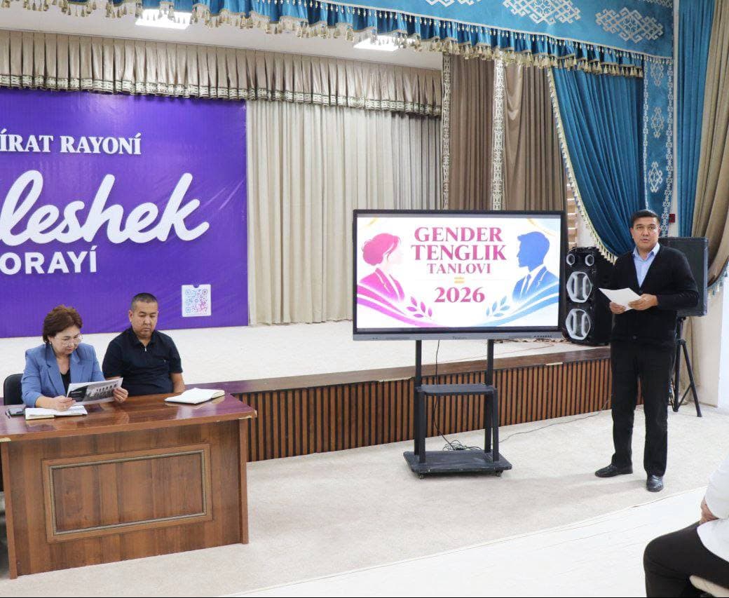 «Gender tenglik faoli» milliy tanlovining tuman bosqichi o‘tkazildi