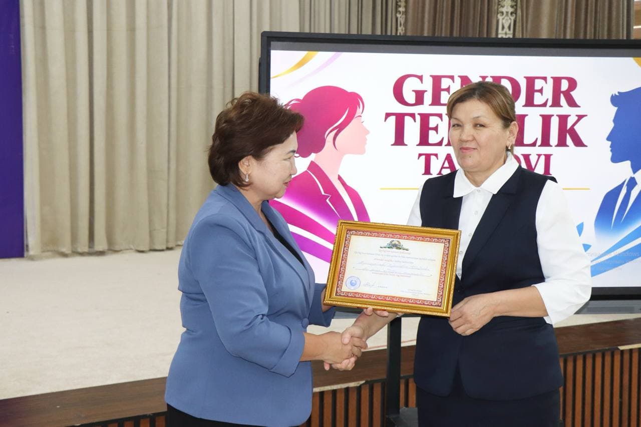 «Gender tenglik faoli» milliy tanlovining tuman bosqichi o‘tkazildi