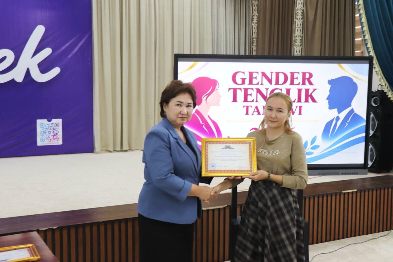«Gender tenglik faoli» milliy tanlovining tuman bosqichi o‘tkazildi
