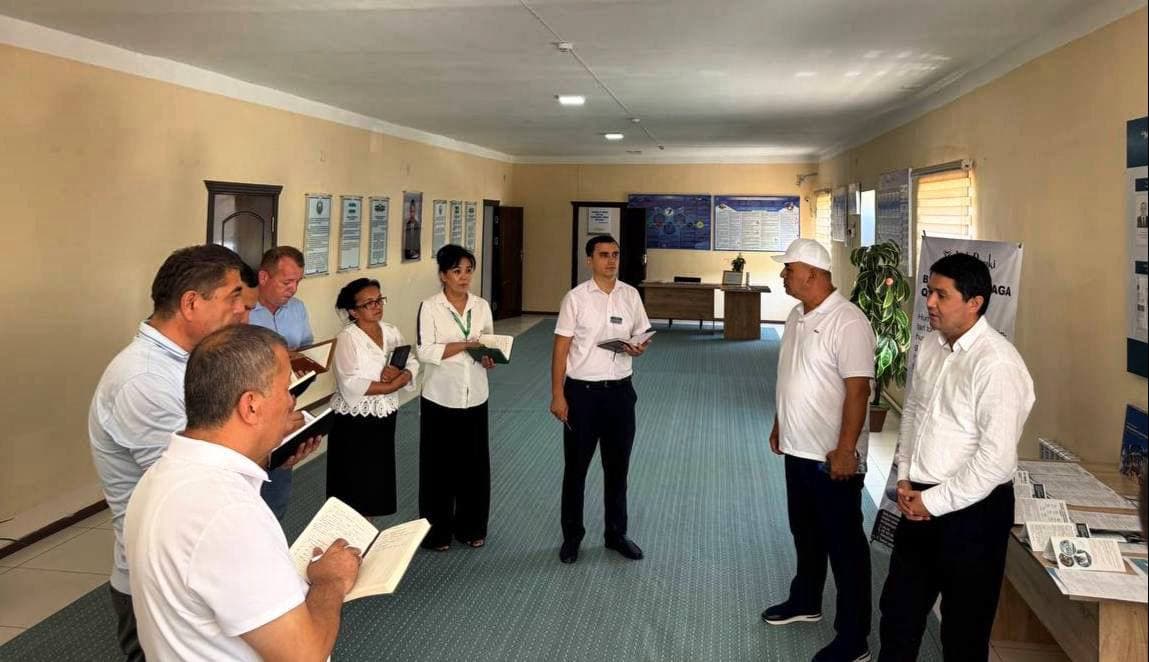 The progress of work on transforming the Turtkul district into a "corruption-free" territory was studied.