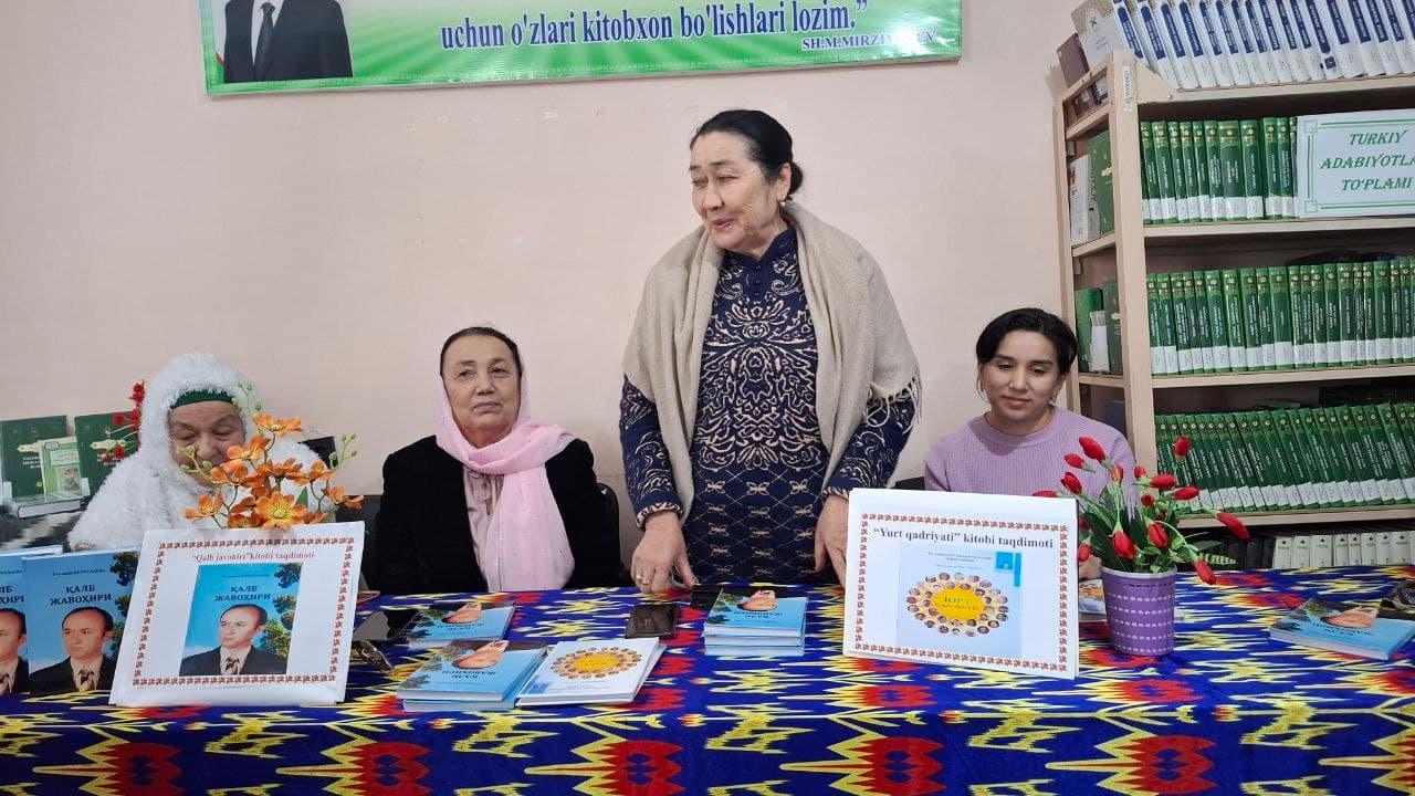 "Qalb javohiri" yangi kitobining taqdimoti bo’lib o’tdi.