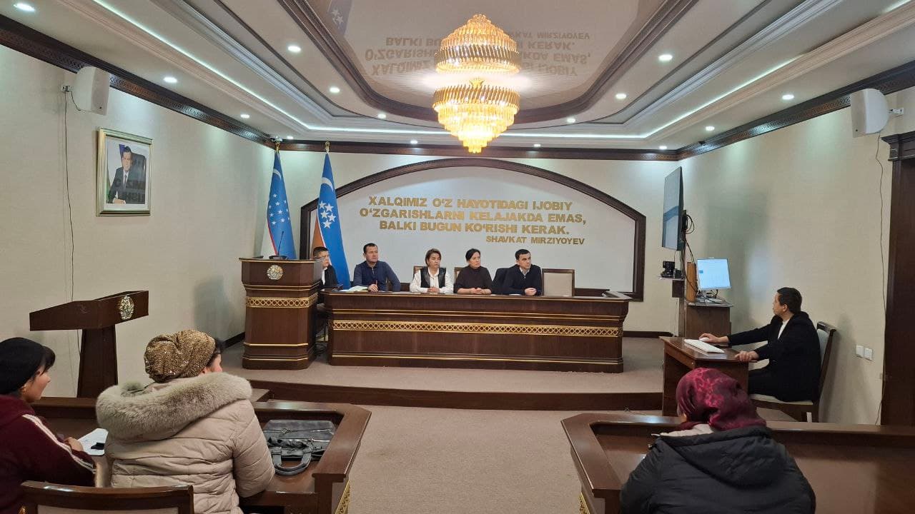 “Eng yaxshi ijtimoiy loyihalar” tanlovining tuman bosqichi o'tkazilmoqda