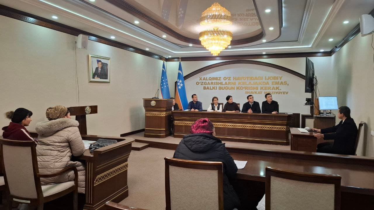 “Eng yaxshi ijtimoiy loyihalar” tanlovining tuman bosqichi o'tkazilmoqda