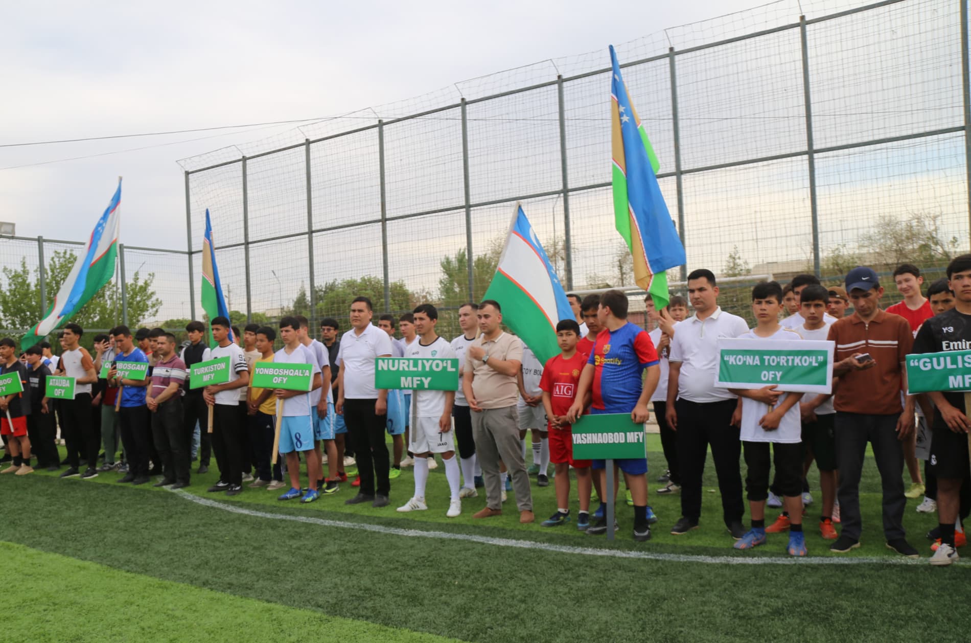 В Турткульском районе в апреле-мае 2026 года среди молодежи состоялось торжественное открытие соревнований "Кубок СГБ" по мини-футболу, футболу, парашахматам