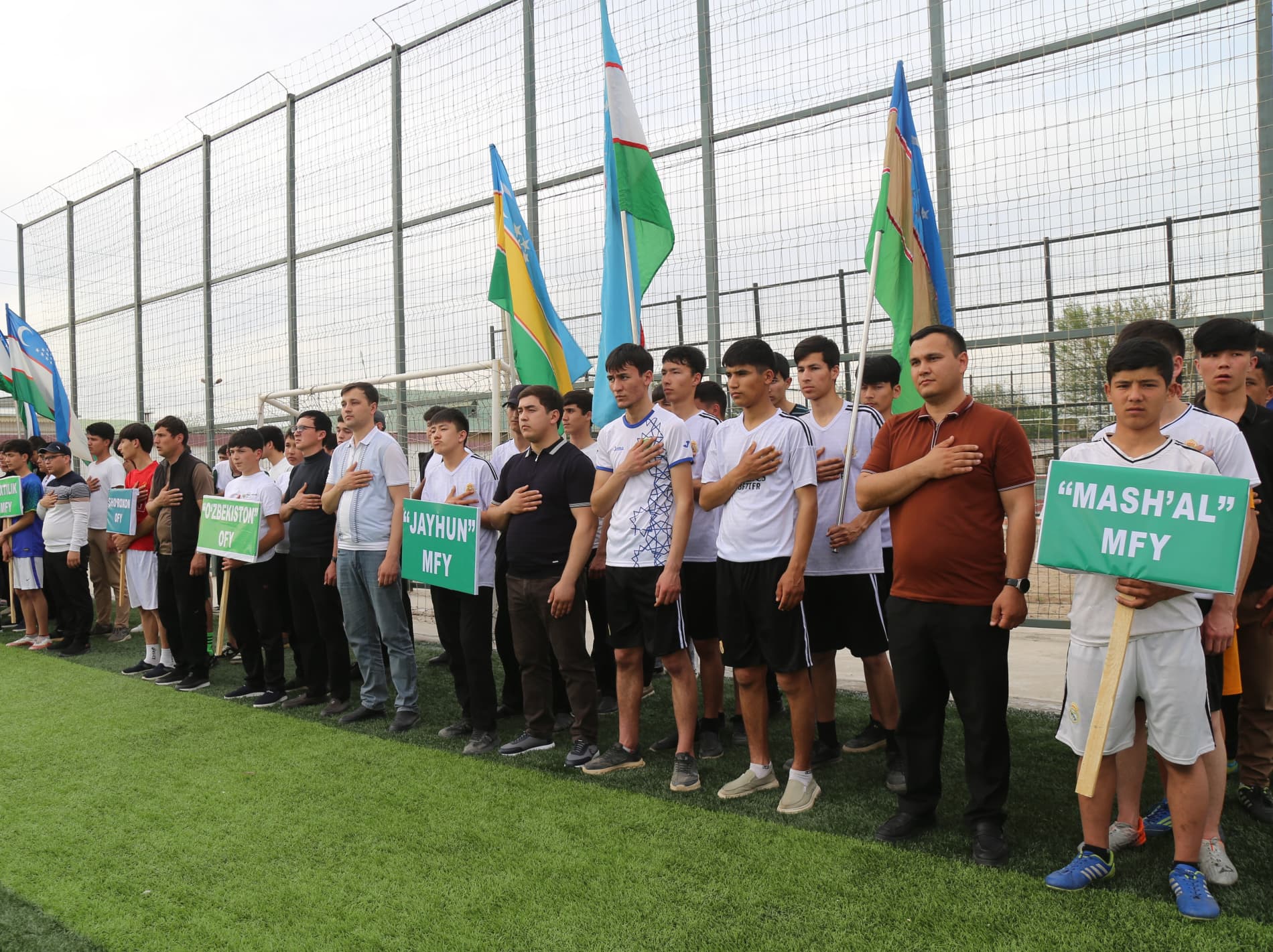 В Турткульском районе в апреле-мае 2026 года среди молодежи состоялось торжественное открытие соревнований "Кубок СГБ" по мини-футболу, футболу, парашахматам