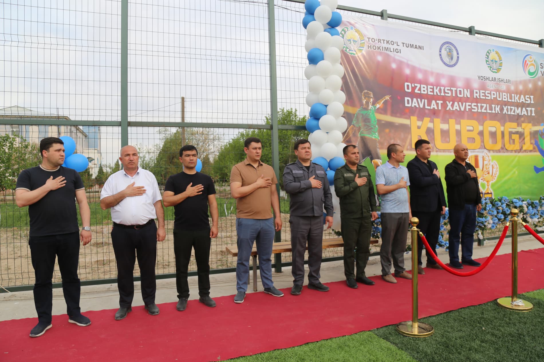 В Турткульском районе в апреле-мае 2026 года среди молодежи состоялось торжественное открытие соревнований "Кубок СГБ" по мини-футболу, футболу, парашахматам