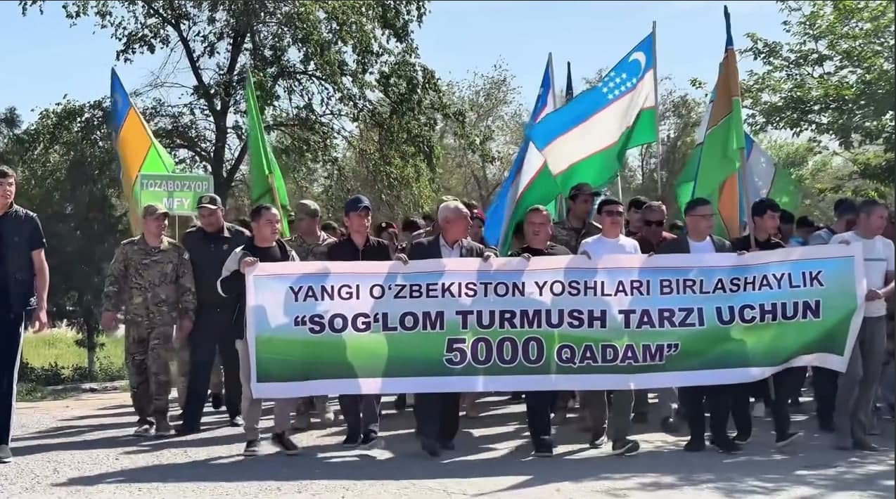 “Sog‘lom hayot uchun 5000 qadam” marafoni o‘tkazildi