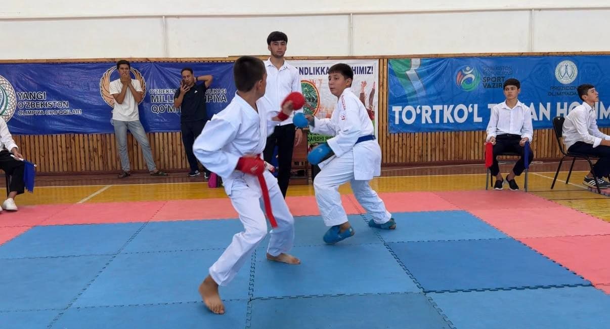 TO‘RTKO‘L TUMANI SPORT MAKTABIDA KARATE WKF BO‘YICHA HOKIM KUBOGI MUSOBAQASI BO‘LIB O‘TDI