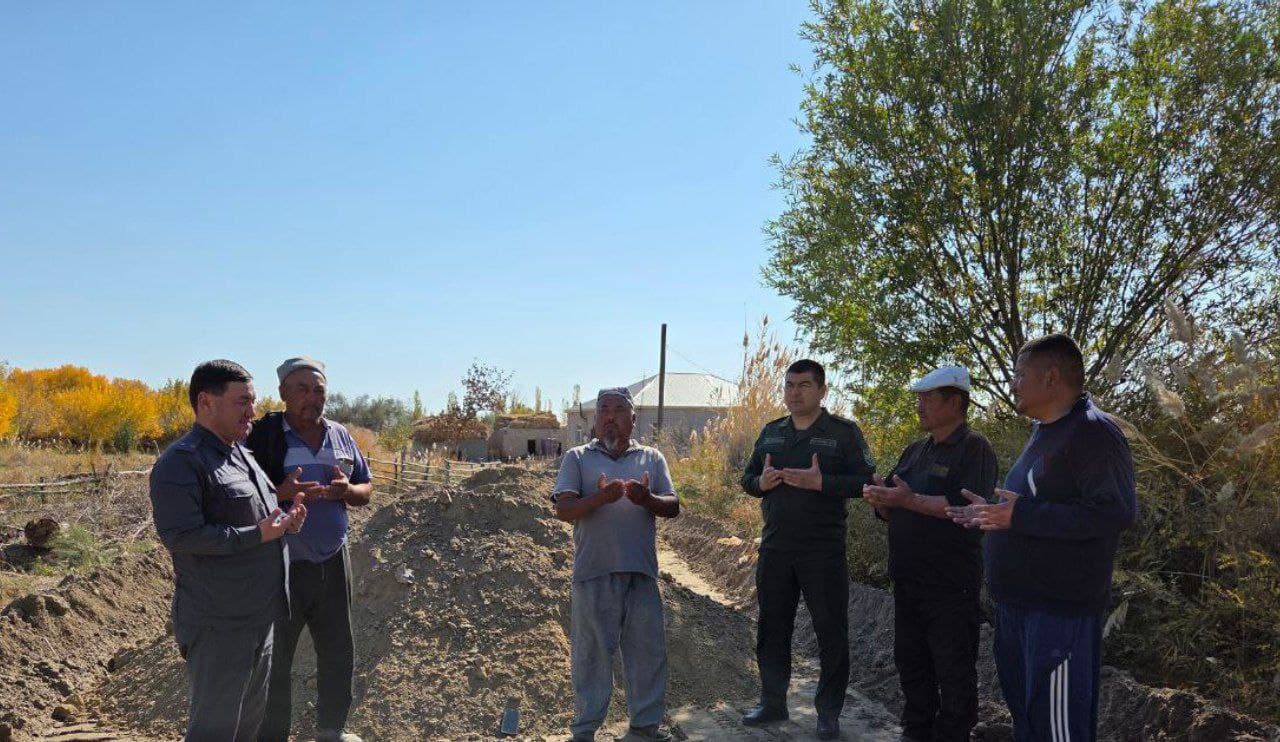 Tuman prokurori M.Matchanov ichki yo‘l qurilishi jarayoni bilan tanishdi
